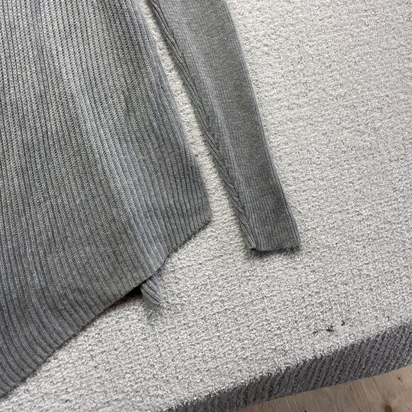 Banana Republic Cardigan Shawl Open Front Ribbed Knit Womens Sz Small Grey - Picture 4 of 12